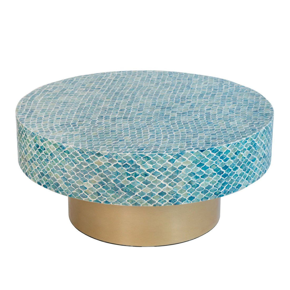 GOA SHELL COFFEE TABLE-Furniture > Living Room > Coffee Tables-PEROZ Accessories