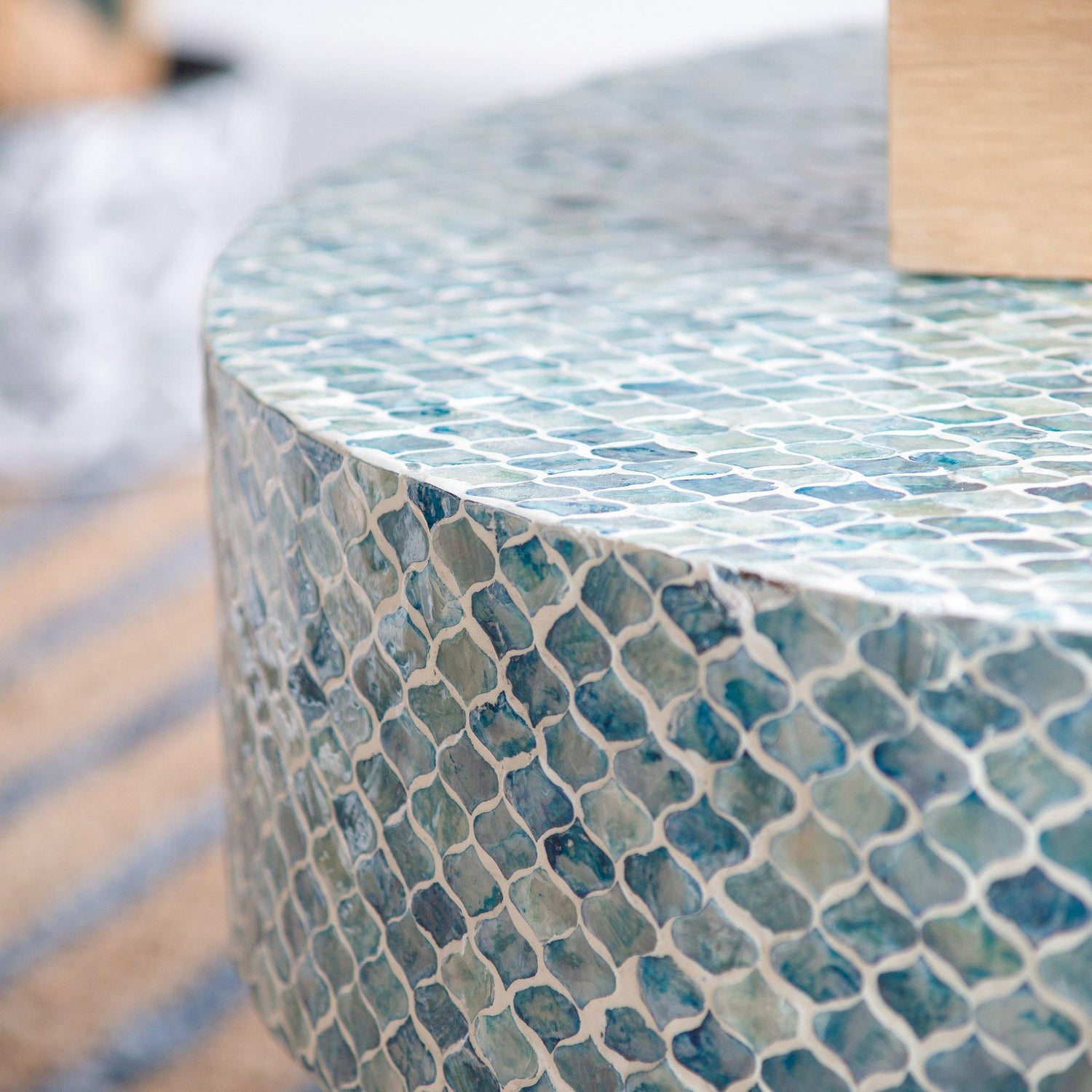GOA SHELL COFFEE TABLE-Furniture > Living Room > Coffee Tables-PEROZ Accessories