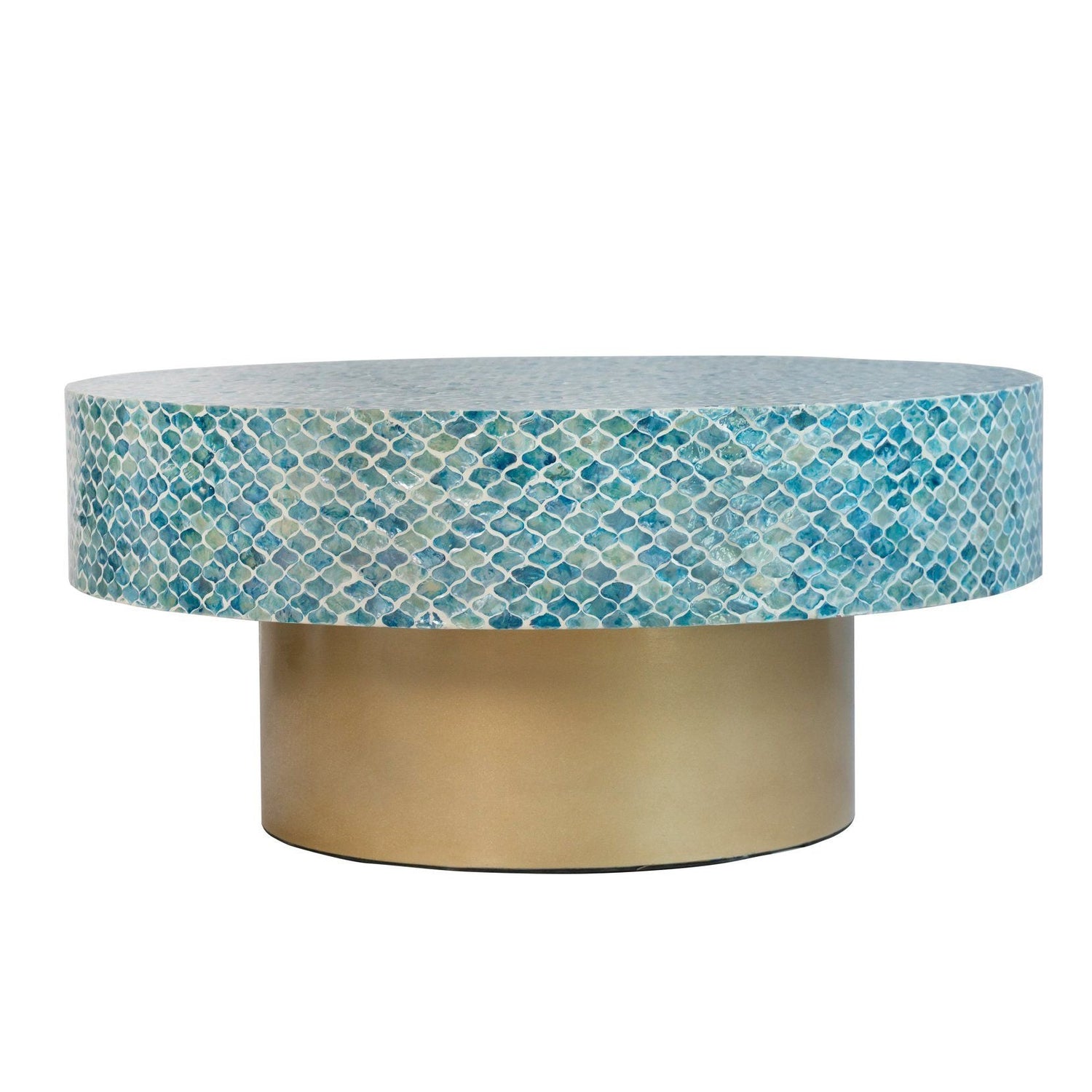 GOA SHELL COFFEE TABLE-Furniture > Living Room > Coffee Tables-PEROZ Accessories