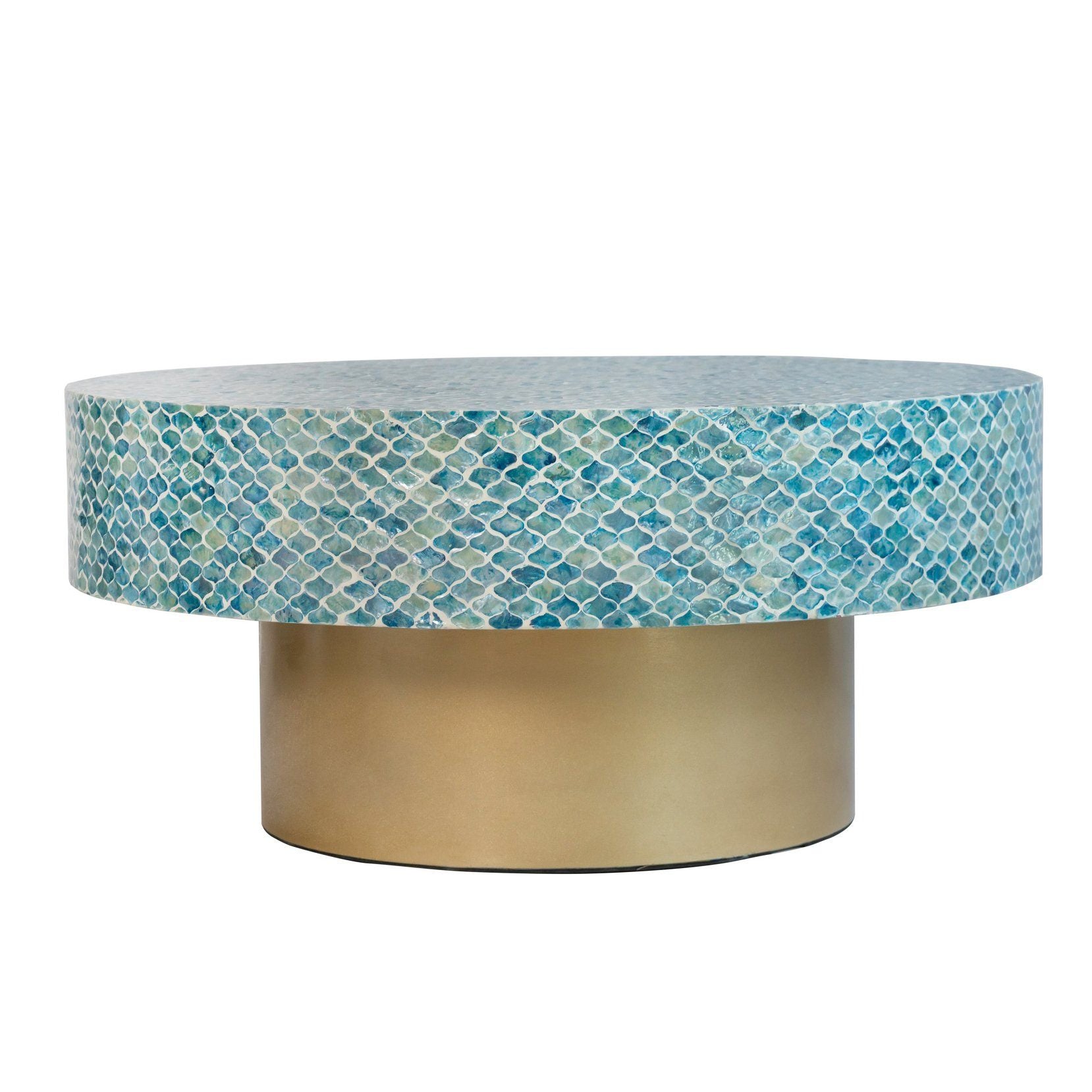 GOA SHELL COFFEE TABLE-Furniture > Living Room > Coffee Tables-PEROZ Accessories