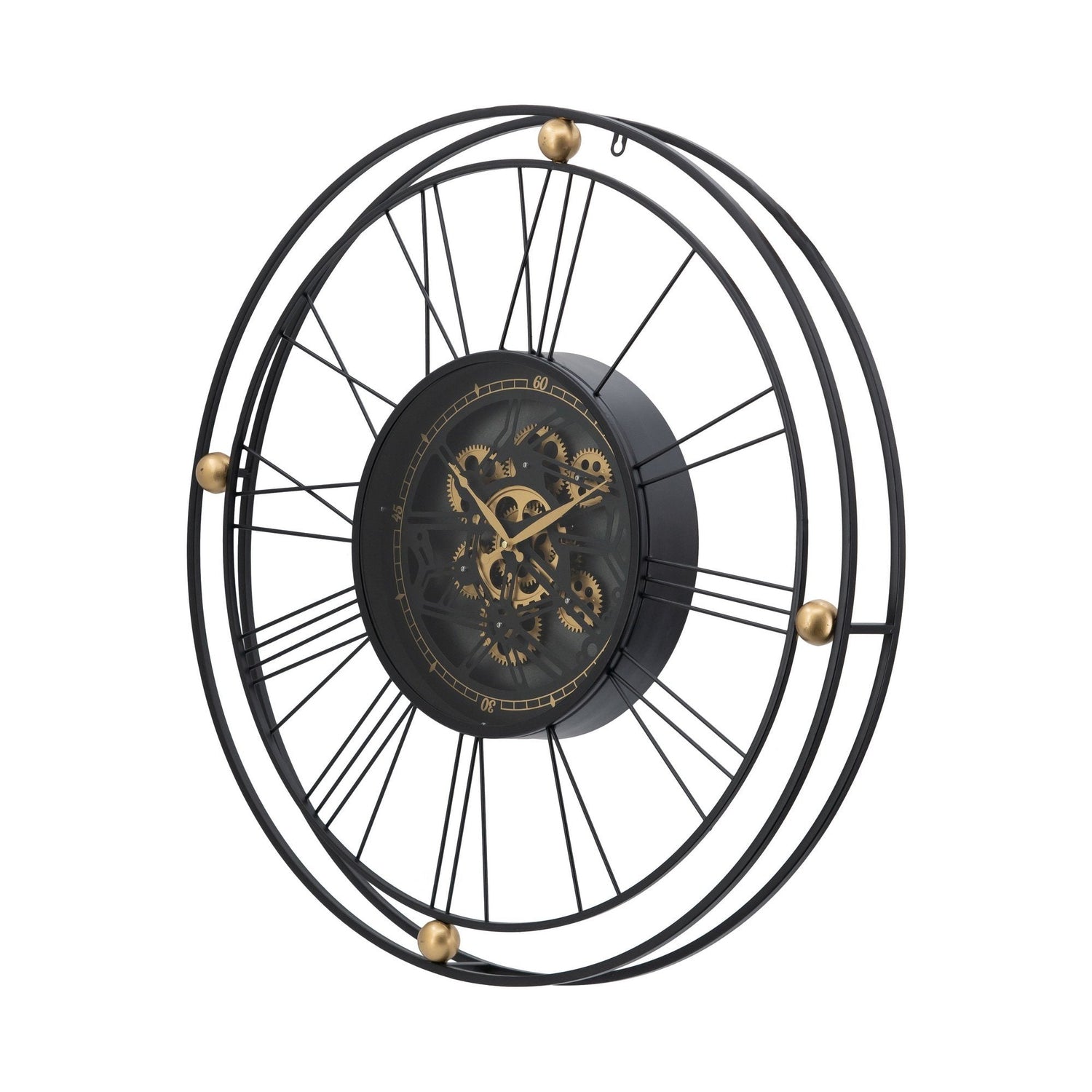 TRAVELER WALL CLOCK WITH MOVING 3D MECHANISM-Home &amp; Garden &gt; Decor &gt; Clocks-PEROZ Accessories