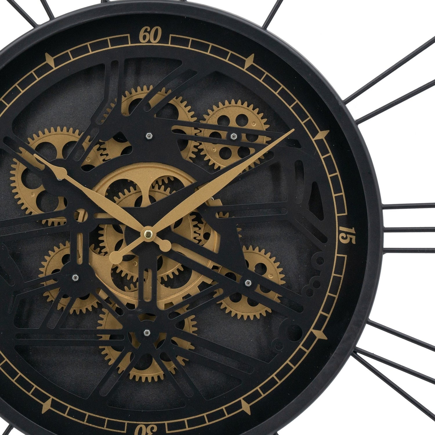 TRAVELER WALL CLOCK WITH MOVING 3D MECHANISM-Home &amp; Garden &gt; Decor &gt; Clocks-PEROZ Accessories
