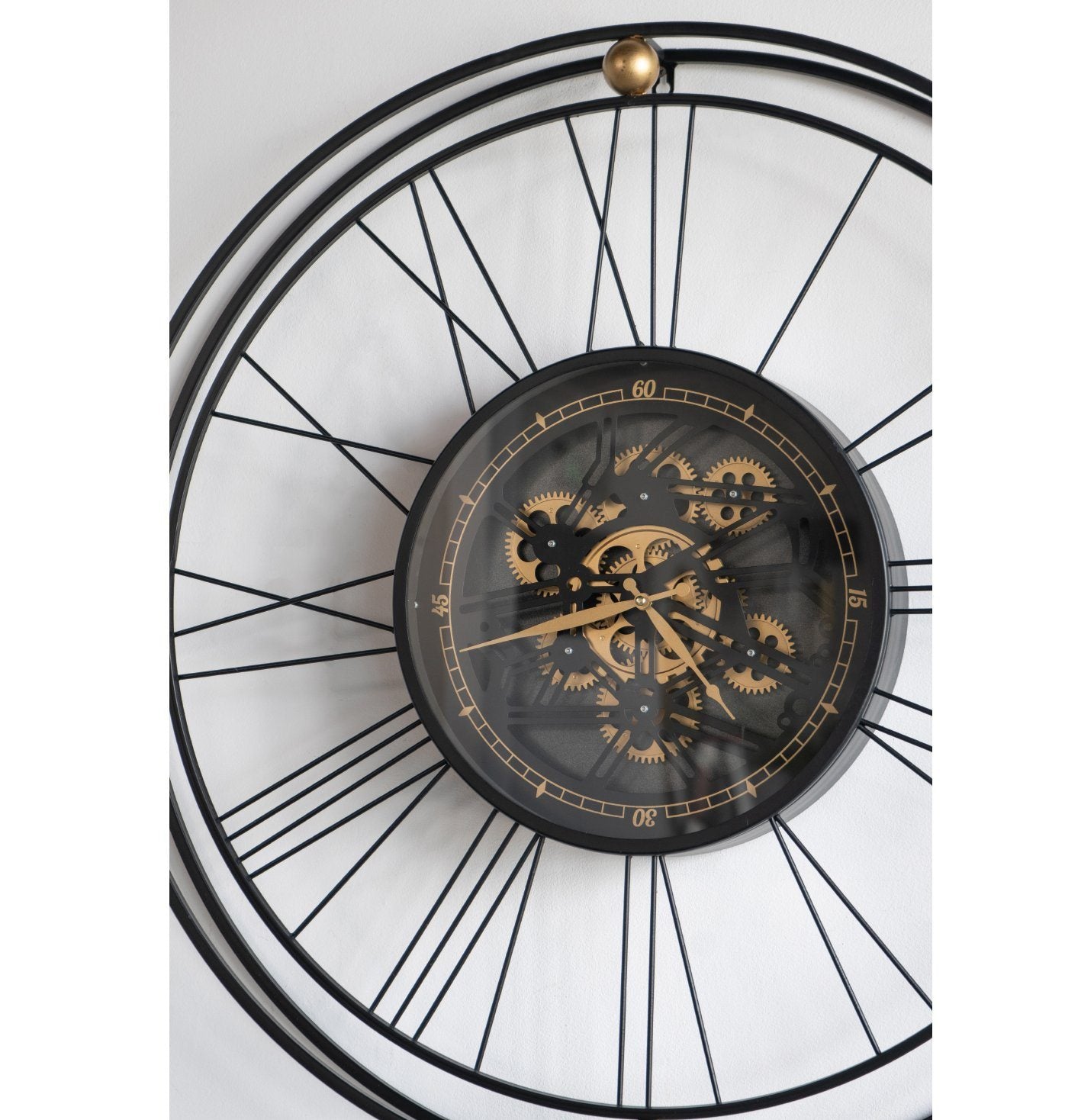 TRAVELER WALL CLOCK WITH MOVING 3D MECHANISM-Home &amp; Garden &gt; Decor &gt; Clocks-PEROZ Accessories