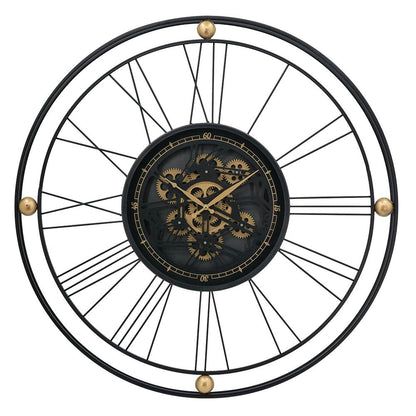 TRAVELER WALL CLOCK WITH MOVING 3D MECHANISM-Home &amp; Garden &gt; Decor &gt; Clocks-PEROZ Accessories