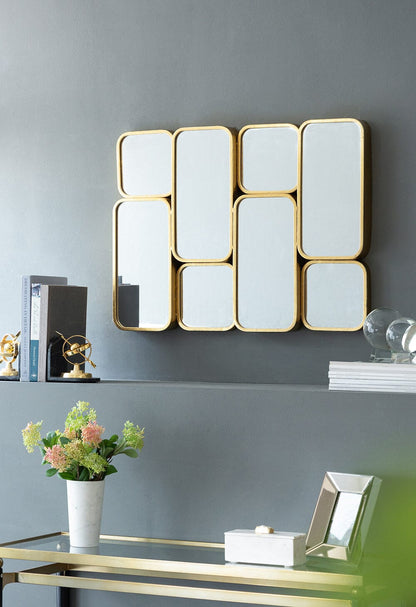 GOLDEN EYE WALL MIRROR-Home &amp; Garden &gt; Decor &gt; Mirrors-PEROZ Accessories
