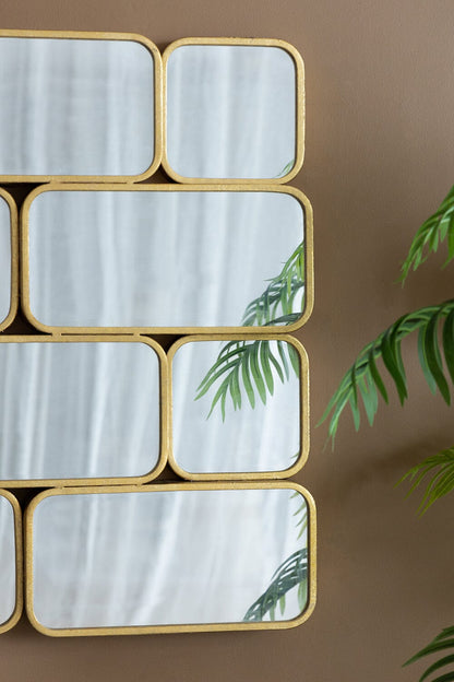 GOLDEN EYE WALL MIRROR-Home &amp; Garden &gt; Decor &gt; Mirrors-PEROZ Accessories