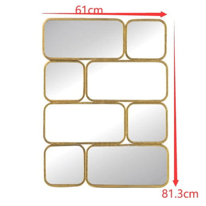 GOLDEN EYE WALL MIRROR-Home &amp; Garden &gt; Decor &gt; Mirrors-PEROZ Accessories