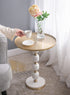 JESICCA MARBLE AND ALUMINUIM HAND MADE SIDE TABLE-Furniture > Living Room > Side Tables-PEROZ Accessories