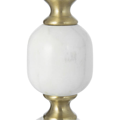 PEBBLE MARBLE AND ALUMINUIM HAND MADE SIDE TABLE-Furniture &gt; Living Room &gt; Side Tables-PEROZ Accessories