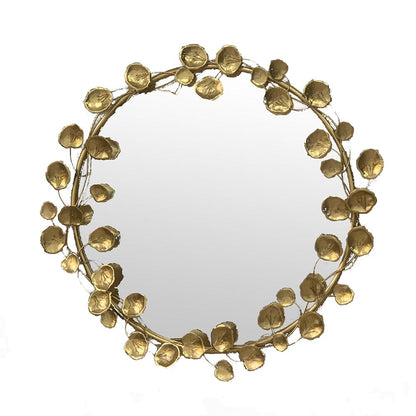 GOLD LEAF DESIGNER WALL MIRROR-Home &amp; Garden &gt; Decor &gt; Mirrors-PEROZ Accessories