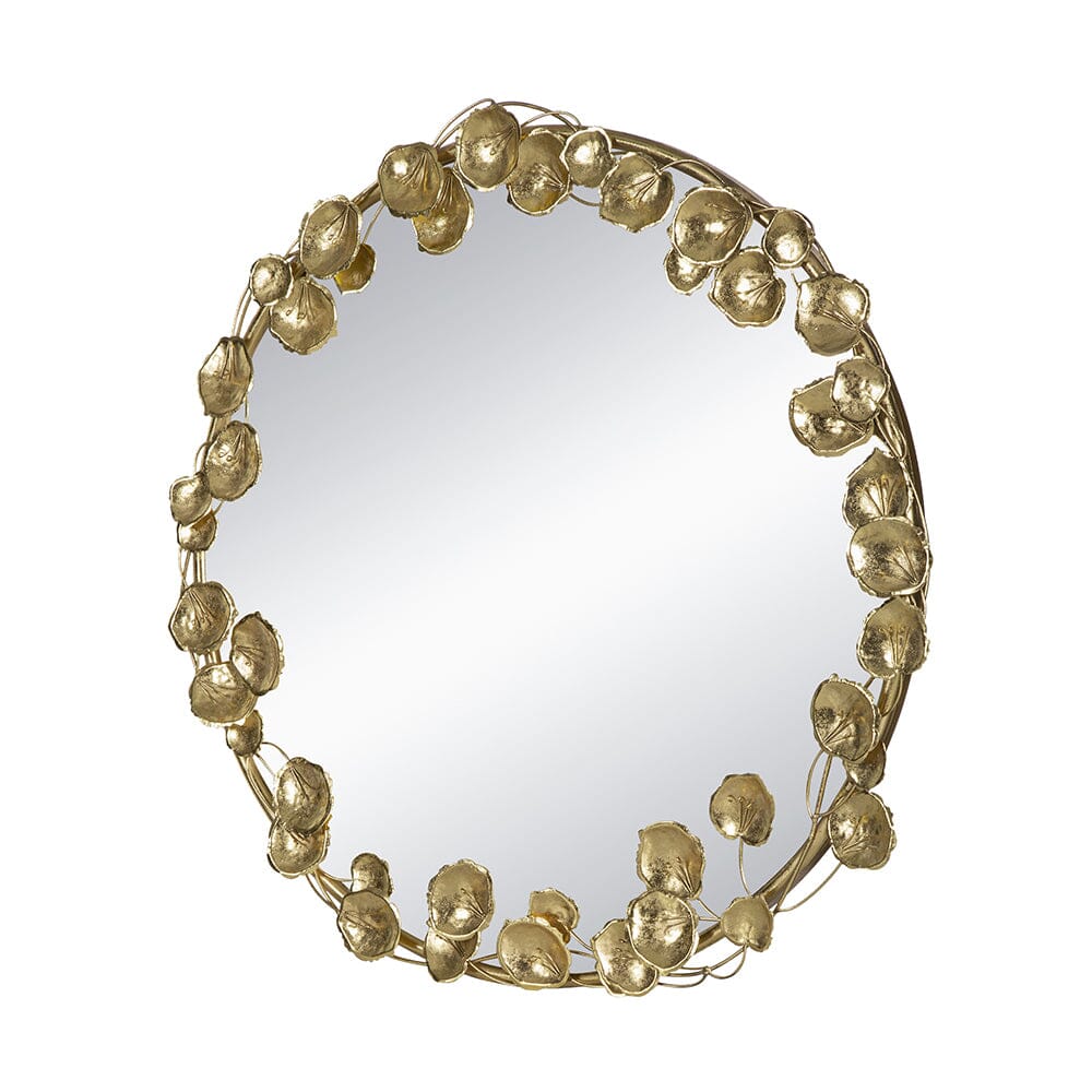 GOLD LEAF DESIGNER WALL MIRROR-Home &amp; Garden &gt; Decor &gt; Mirrors-PEROZ Accessories