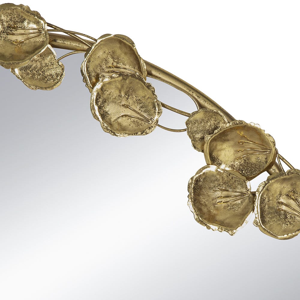 GOLD LEAF DESIGNER WALL MIRROR-Home &amp; Garden &gt; Decor &gt; Mirrors-PEROZ Accessories