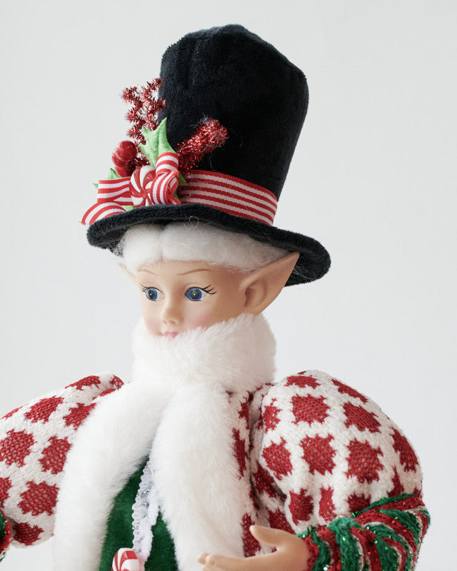 LUXURY CHRISTMAS CAROLLER ELF GREEN/RED 65CM-Occasions &gt; Christmas &gt; Christmas Trees-PEROZ Accessories