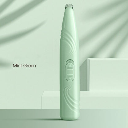 Portable Pet Hair Trimmer in Mint Green with Precision Blade and Ergonomic Design-Pet Care &gt; Cleaning &amp; Maintenance &gt; Pet Grooming Supplies-PEROZ Accessories