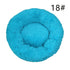 Calming Donut Pet Bed -Soft Faux Fur, Anti-Anxiety Fluffy Round Bed for Cats and Small Dogs (blue)50cm-Pet Care > Dog Supplies > Dog Beds-PEROZ Accessories