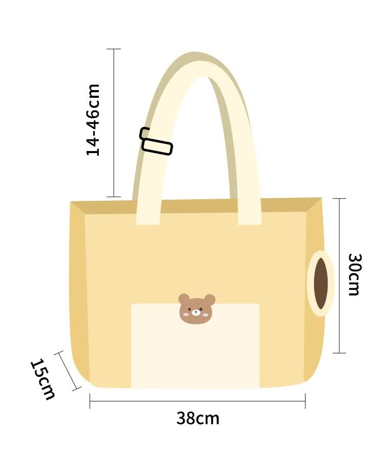 Breathable Pet Carrier Bag for Outdoor Use - Lightweight and Comfortable for Small Pets 38*15*30cm-Home &amp; Garden &gt; Travel &gt; Backpacks-PEROZ Accessories