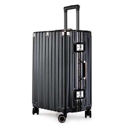 Aluminum Alloy Hard-Shell Suitcase with TSA Lock -22&quot; Spinner Luggage in Black-Home &amp; Garden &gt; Travel &gt; Suitcases-PEROZ Accessories