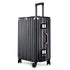 Aluminum Alloy Hard-Shell Suitcase with TSA Lock -22" Spinner Luggage in Black-Home & Garden > Travel > Suitcases-PEROZ Accessories