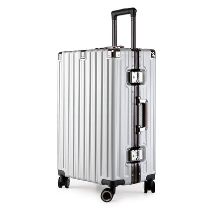 Aluminum Alloy Hard-Shell Suitcase with TSA Lock -22&quot; Spinner Luggage in Silver-Home &amp; Garden &gt; Travel &gt; Suitcases-PEROZ Accessories