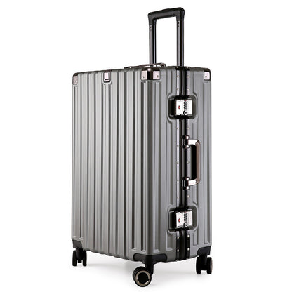 Aluminum Alloy Hard-Shell Suitcase with TSA Lock -22&quot; Spinner Luggage in Grey-Home &amp; Garden &gt; Travel &gt; Suitcases-PEROZ Accessories