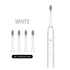 X-3 Sonic Electric Toothbrush, 4 Replacement Brush Heads, and USB Charging Cable - Sleek White Design-Oral Care-PEROZ Accessories