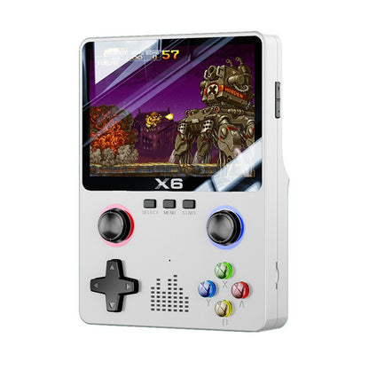 X6 white Handheld Gaming Console - 3.5-Inch HD Screen, Dual Joysticks, Multi-Emulator Support, 32GB Storage-Baby &amp; Kids &gt; Baby &amp; Kid&