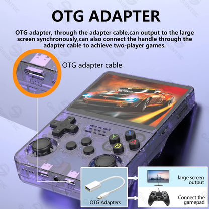 Red Retro Portable Gaming Console with 128GB, 2 Memory Card - 3D Games, HD Display, and Dual Joysticks-Gift &amp; Novelty &gt; Games &gt; Video Games-PEROZ Accessories