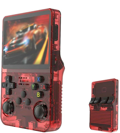 Red Retro Portable Gaming Console with 64GB, 1 Memory Card - 3D Games, HD Display, and Dual Joysticks-Gift &amp; Novelty &gt; Games &gt; Video Games-PEROZ Accessories