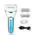 Blue Rechargeable Electric Foot File Callus Remover with LED Display and USB Charging-Foot Care-PEROZ Accessories