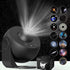 High-Definition Focusable Starry Galaxy Projector Lamp - Creative Bedroom Mood Light with 13 Film Slides (Black)-Audio & Video > Projectors & Accessories > Projectors-PEROZ Accessories