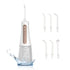 White Portable Rechargeable Water Flosser - Handheld Oral Irrigator for Teeth & Gums-Oral Care-PEROZ Accessories