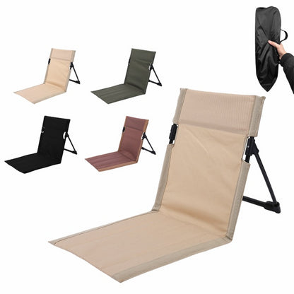 White Outdoor Folding Lawn Chair with Backrest - Lightweight, Portable Camping Chair, Beach &amp; Park Recliner, Easy-to-Carry for Relaxing Outdoors-Furniture &gt; Outdoor &gt; Outdoor Chairs-PEROZ Accessories
