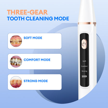 3-Speed Ultrasonic Electric Dental Cleaner with LED Light and Type-C Charging - Professional Plaque Remover Kit-Oral Care-PEROZ Accessories
