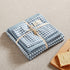 Blue 4-Piece Cotton Bedding Set - Fits 1.5m/1.8m Beds (Duvet Cover 200x230cm, Bed Sheet 230x250cm)-Home & Garden > Bedding > Duvet Covers-PEROZ Accessories