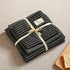 Black 4-Piece Cotton Bedding Set - Fits 1.5m/1.8m Beds (Duvet Cover 200x230cm, Bed Sheet 230x250cm)-Home & Garden > Bedding > Duvet Covers-PEROZ Accessories