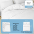 4 Packaging White Disposable Travel Bedding Set - Waterproof & Clean, Soft Non-Woven Fabric, 4 Pieces Set for Twin Beds-Home & Garden > Bedding > Bed Sheets-PEROZ Accessories