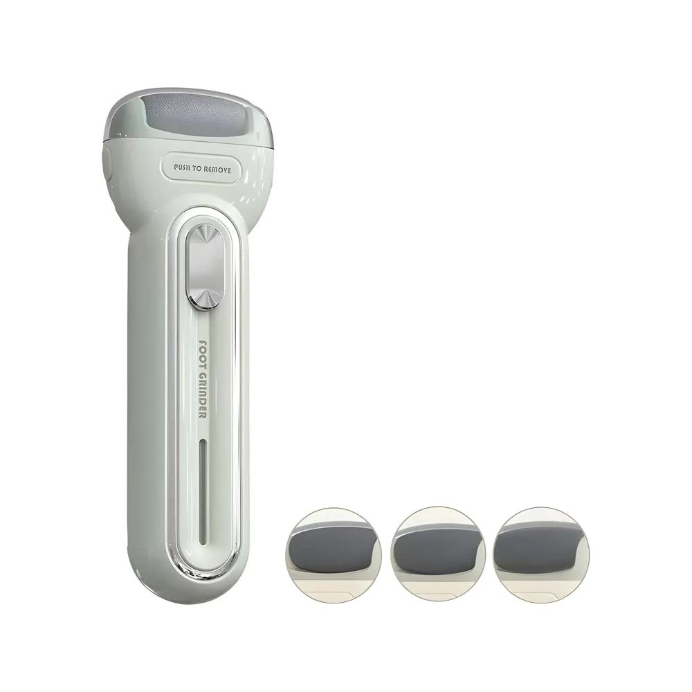Light Green Electric Foot Grinder with USB Charging - Dual-Speed Callus Remover for Smooth, Exfoliated Feet-Foot Care-PEROZ Accessories