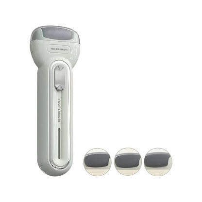 Light Green Electric Foot Grinder with USB Charging - Dual-Speed Callus Remover for Smooth, Exfoliated Feet-Foot Care-PEROZ Accessories