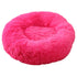 Rose Red 50cm Cozy Round Pet Bed - Plush Cat & Dog Bed with Non-Slip Base, Machine Washable-Pet Care > Dog Supplies > Dog Beds-PEROZ Accessories