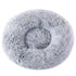 Grey 50cm Cozy Round Pet Bed - Plush Cat & Dog Bed with Non-Slip Base, Machine Washable-Pet Care > Dog Supplies > Dog Beds-PEROZ Accessories