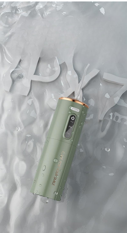 Portable Electric Water Flosser - USB-C Rechargeable, Multiple Modes, Gingival Protection(green)-Oral Care-PEROZ Accessories