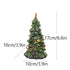 Miniature Decorated Christmas Tree Tabletop Ornament - Holiday Village Display Decoration(green)-Occasions > Christmas > Christmas Decorations-PEROZ Accessories