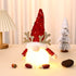 Light-Up Christmas Gnome Plush Doll with Sequin Hat & Antlers - Festive LED Tabletop Decoration(red)-Occasions > Christmas > Christmas Decorations-PEROZ Accessories