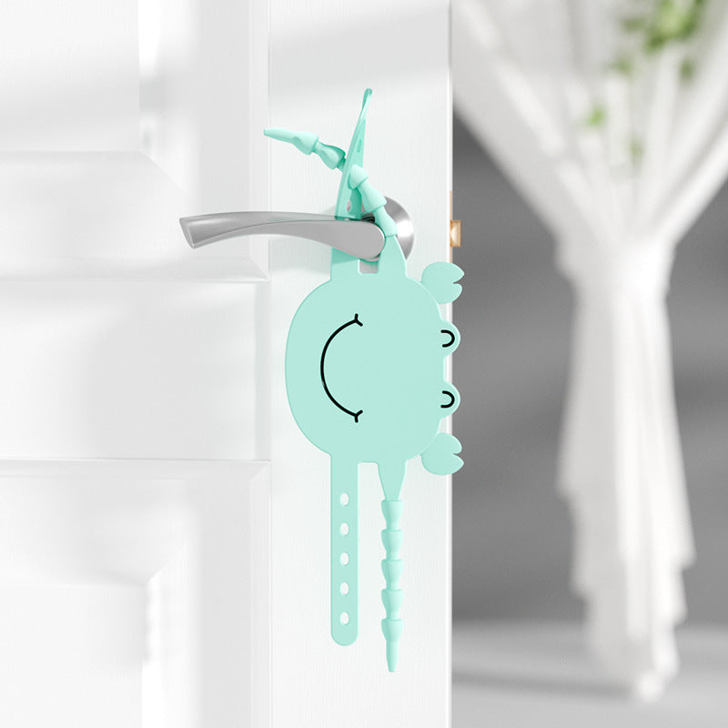 Green (6-Pack) Cute Crab Door Slam Stopper Set- Silicone Anti-Pinch &amp; Quiet Latch Guard-Baby &amp; Kids &gt; Gates &amp; Playpens &gt; Safety Gates &amp; Safety Accessories-PEROZ Accessories