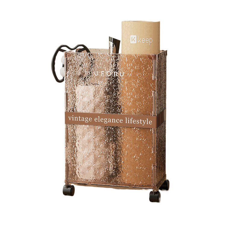 Water Ripple Rectangular Stand Holder Brown-Home &amp; Garden &gt; Storage &gt; Storage Boxes-PEROZ Accessories