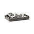 Household one layer storage rack with drain tray, black-Home & Garden > Kitchenware > Dish Racks-PEROZ Accessories