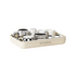 Household one layer storage rack with drain tray, cream white-Home & Garden > Kitchenware > Dish Racks-PEROZ Accessories