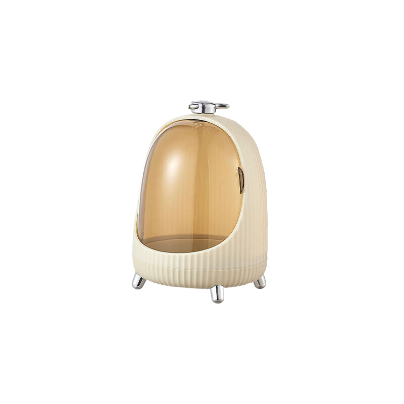 Egg shaped Makeup Organizer (Small) Cream White 18 * 26cm-Health &amp; Beauty &gt; Cosmetic Storage &gt; Makeup Organisation &amp; Storage-PEROZ Accessories