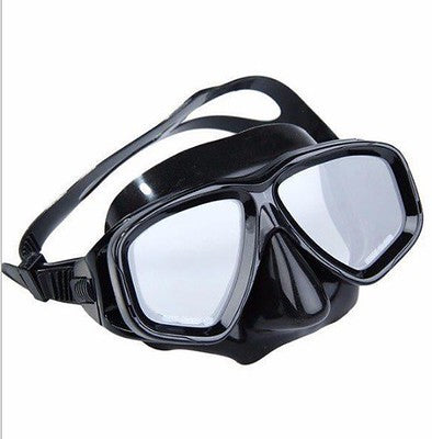D2 Myopia Prescription Diving Mask for Adults and Teenagers tempered glass lens – black-Health &amp; Beauty &gt; Health &amp; Wellbeing &gt; Wellness Accessories-PEROZ Accessories