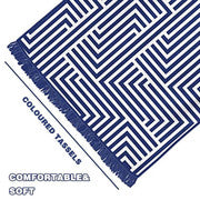Rectangular Quick Dry Beach Towel with Tassel-Home &amp; Garden &gt; Pool &amp; Accessories &gt; Beach Towels-PEROZ Accessories